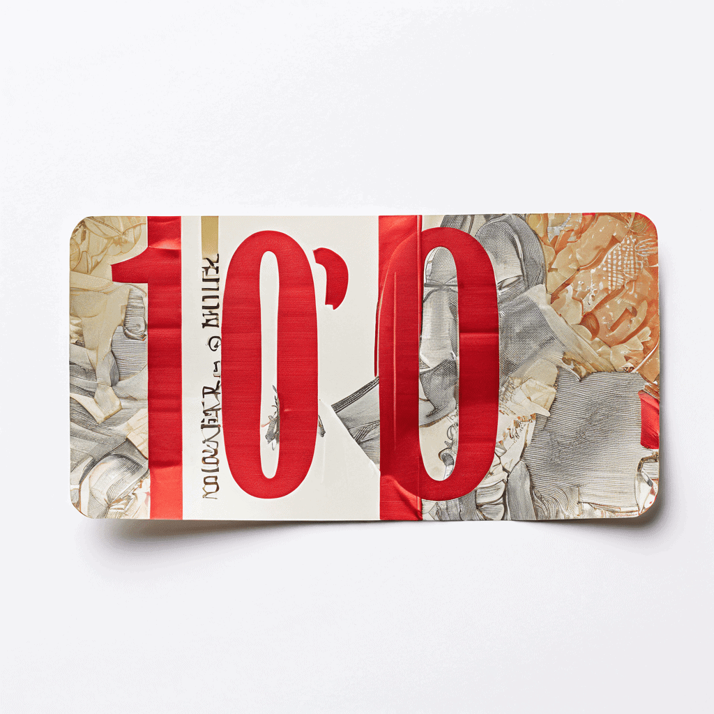 100달러 금액이 표기된 선물 카드의 일부가 찢어져 실제 사용 가능한 잔액은 90달러만 남아 있음을 시각적으로 보여주는 이미지입니다.