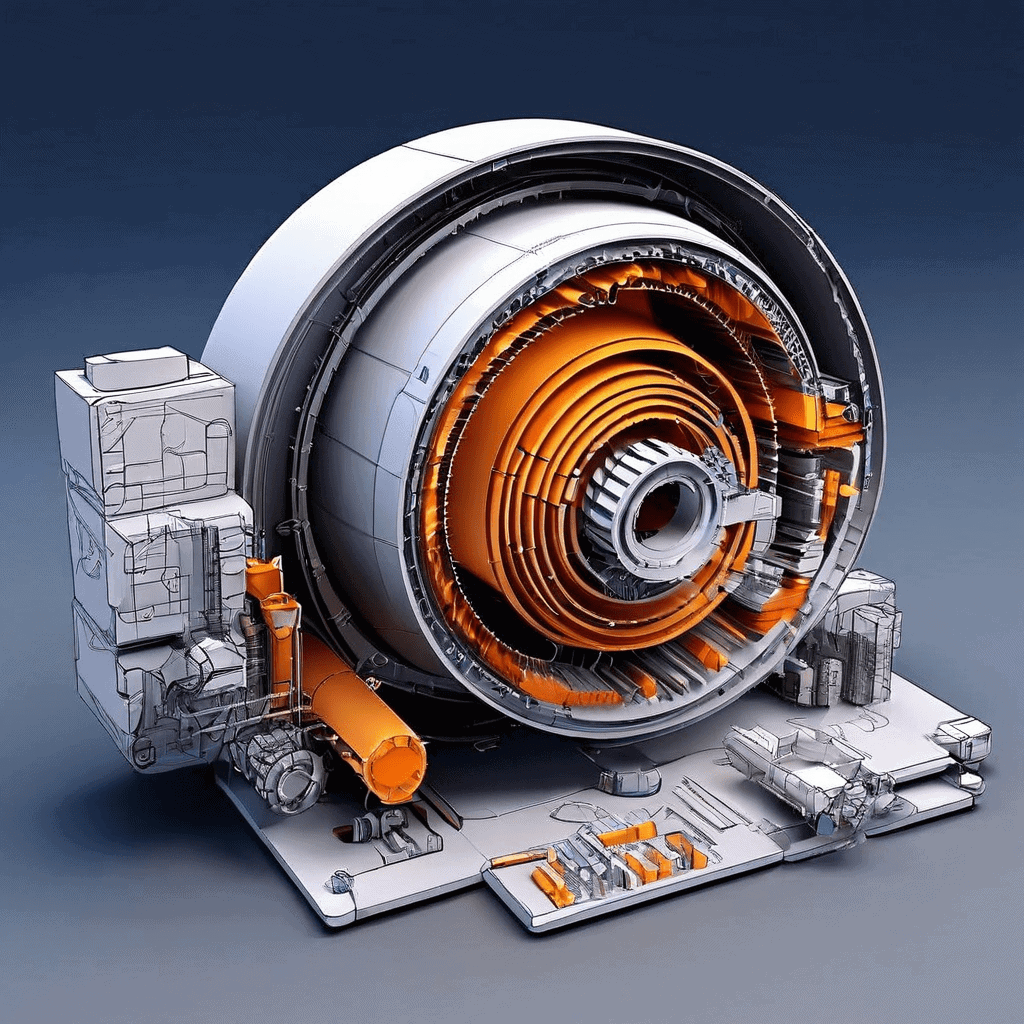 빈 탄약피 수거 및 재활용 시스템의 기술적 프레임워크와 신뢰성 평가 지표를 분석한 상세한 3차원 다이어그램을 보여주는 이미지입니다.