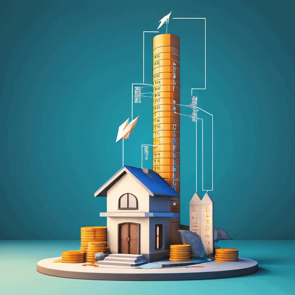 신용 점수가 대출 승인, 금리, 주택 구매 가능성 등 주요 금융 결정에 미치는 영향을 시각적으로 표현한 개념도로, 높은 신용 등급이 재무 건강과 목표 달성의 기반이 됨을 보여줍니다.