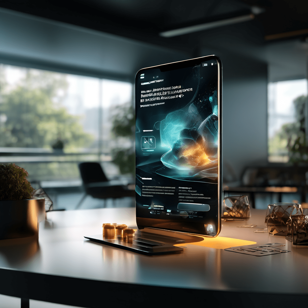 Abstract futuristic digital interface representing search drift and table label gap with layered glowing data paths and secure...