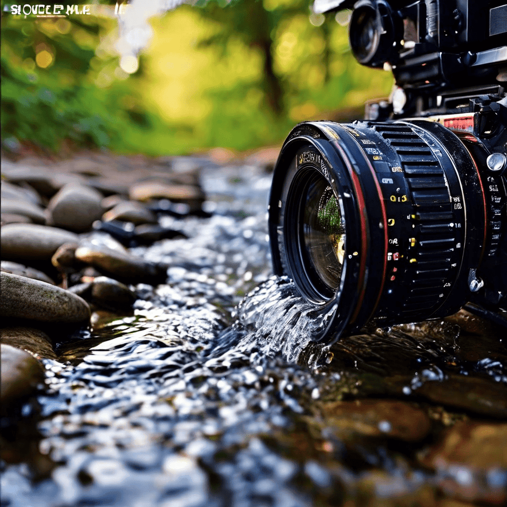 A documentary-style photograph capturing a professional streaming setup with a high-end camera on a tripod pointed at a casino fel
