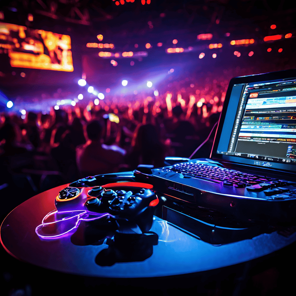 Streamer balancing engaging conversation with focused gameplay on a dual-monitor studio desk under soft documentary lighting